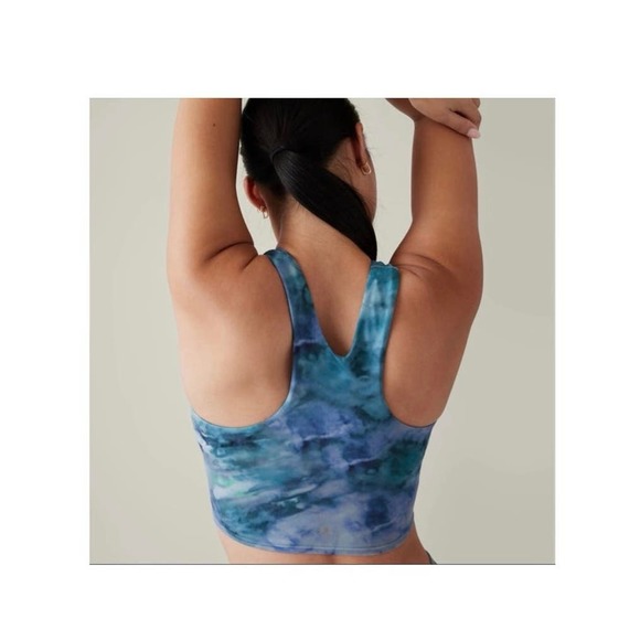Athleta Sport Bras | NWT! Conscious Crop Printed Longline Sport Bra in XS - Picture 4 of 10